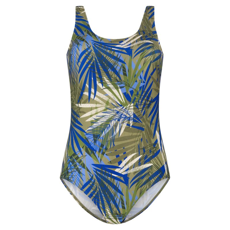 Tweka Swimsuit soft cup BOTANICAL LEAVES GREEN groen 46 -
