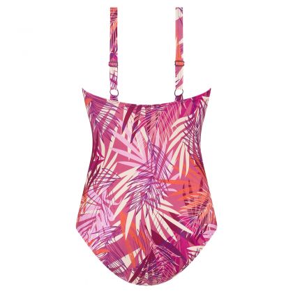 Tweka Swimsuit soft cup buckle Botanical leave roos 42 -