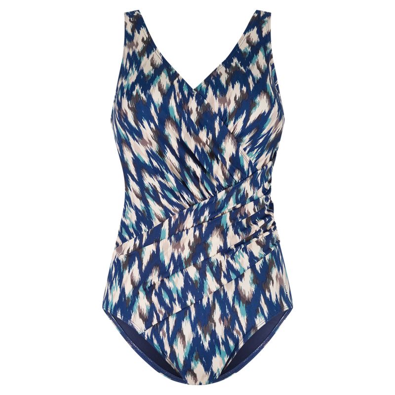 Tweka Swimsuit soft cup V-neck grijs 42 -
