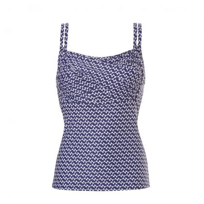 Tweka Tankini top prothesis soft cup blauw 44 -