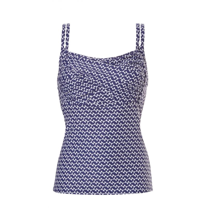 Tweka Tankini top prothesis soft cup blauw 44 -