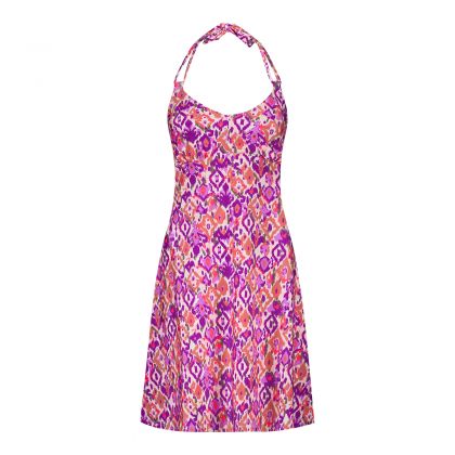 Wow Beach dress halter fuchsia S -