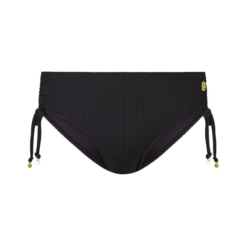 Wow Bikini bottom midi bow Black zwart 44 -