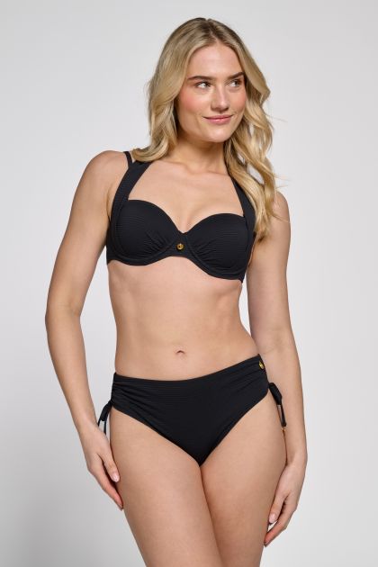 Wow Bikini bottom midi bow Black zwart 44 -