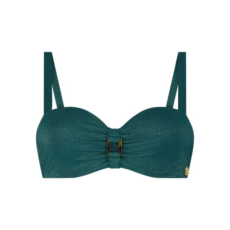 Wow Bikini top buckle paddedWiredBottleGreen groen 40 E