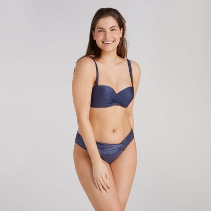 Wow Bikini top twisted padded wired blauw 42 F