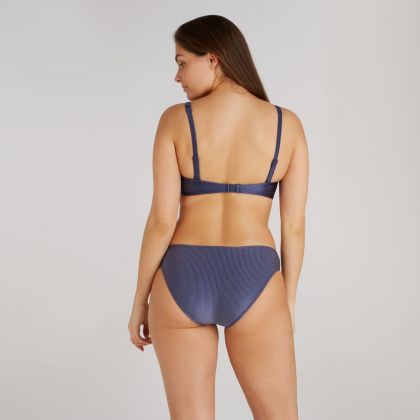 Wow Bikini top twisted padded wired blauw 42 F