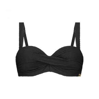 Wow Bikini top twisted padded wired zwart 38 B