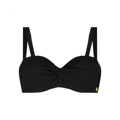 Wow Bikini top twisted padded wired zwart 44 F