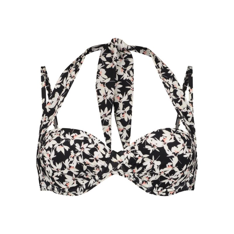 Wow Multiway bikini top zwart 40 F