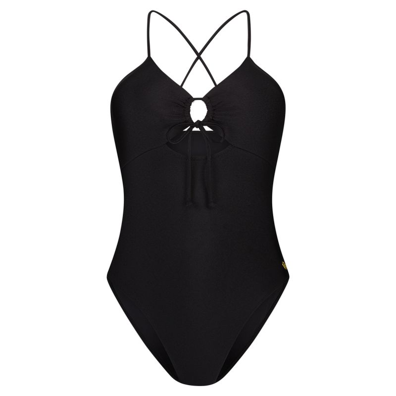 Wow Swimsuit removable padding wine red zwart 42 -