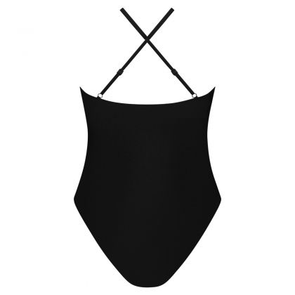 Wow Swimsuit removable padding wine red zwart 42 -