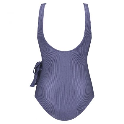 Wow Swimsuit V-neck padded blauw 46 -