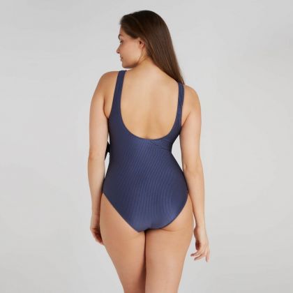 Wow Swimsuit V-neck padded blauw 46 -