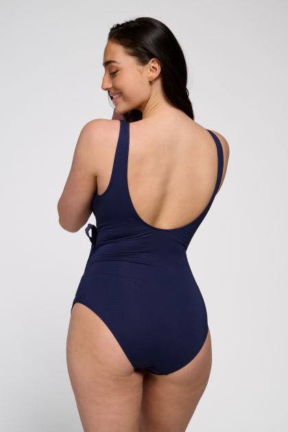 Wow Swimsuit V-Neck padded Faded blues blauw 46 -