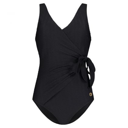 Wow Swimsuit V-neck padded zwart 36 -