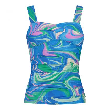 Wow Tankini top twisted padded groen 46 -