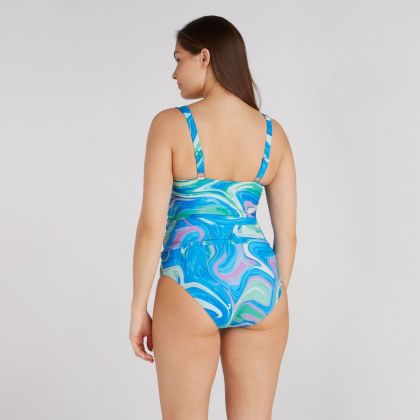 Wow Tankini top twisted padded groen 46 -