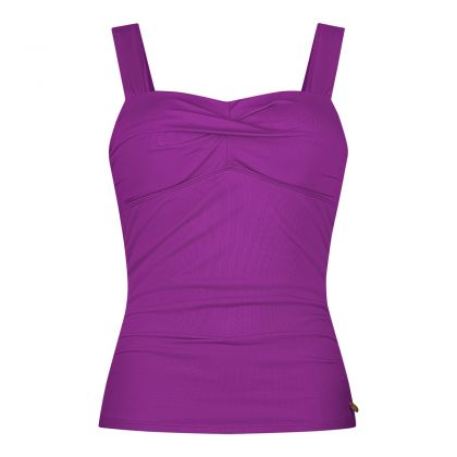 Wow Tankini top twisted padded paars 46 -