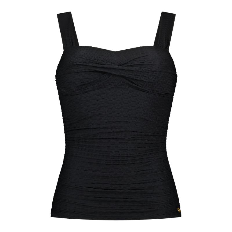 Wow Tankini top twisted padded zwart 38 -