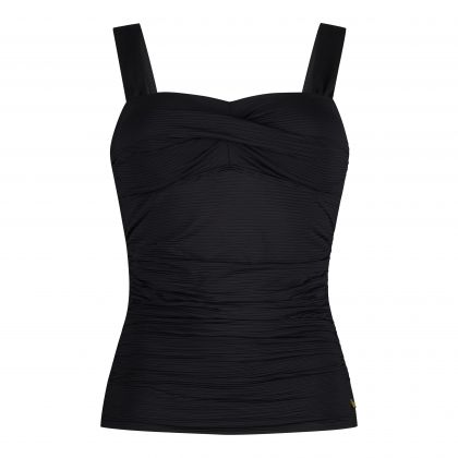 Wow Tankini top twisted padded zwart 44 -