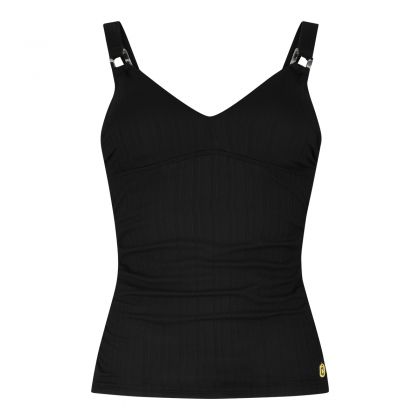 Wow Tankini top V-neck padded black zwart 42 -