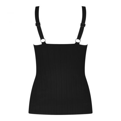 Wow Tankini top V-neck padded black zwart 42 -