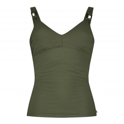 Wow Tankini top V-neck padded groen 44 -