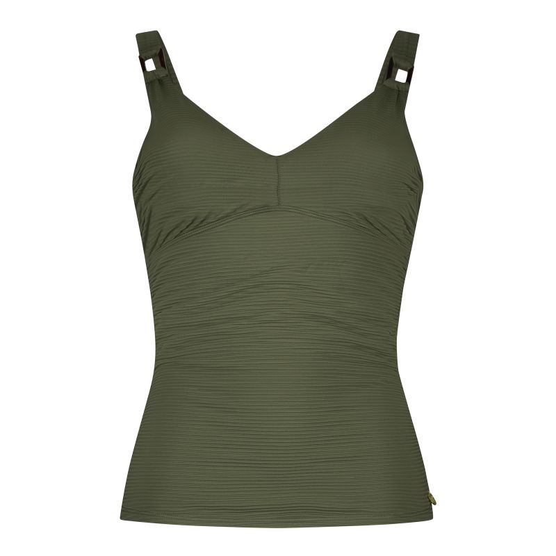 Wow Tankini top V-neck padded groen 44 -