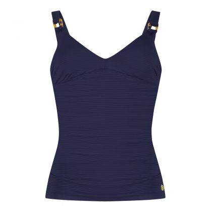 Wow Tankini top V-neck padded ink blue blauw 40 -