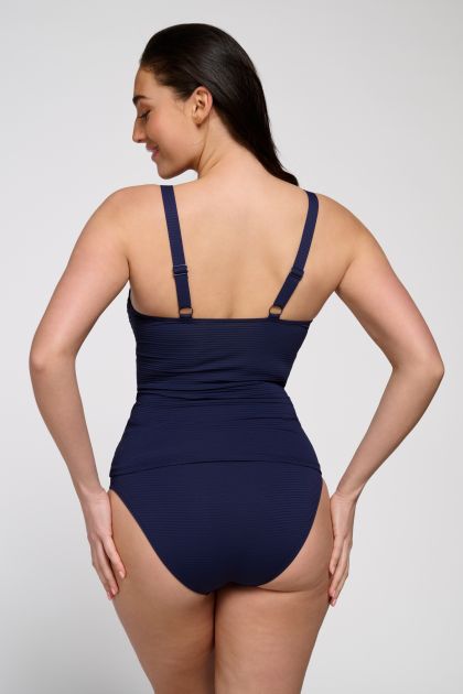 Wow Tankini top V-neck padded ink blue blauw 40 -