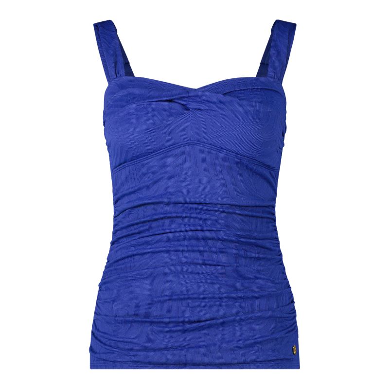Wow Twisted tankini top blauw 44 -