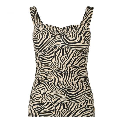 Wow Twisted tankini top champagne 46 -