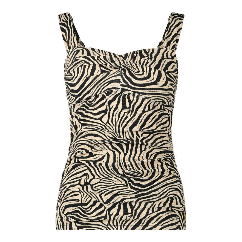Wow Twisted tankini top champagne 46 -