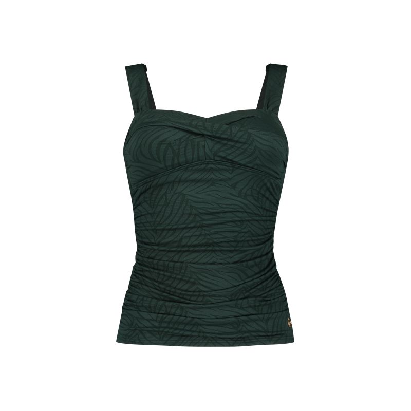 Wow Twisted Tankini Top groen 40 -