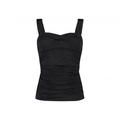 Wow Twisted Tankini Top zwart 46 -
