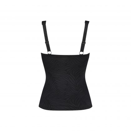 Wow Twisted Tankini Top zwart 46 -