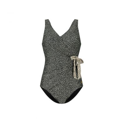 Wow V-neck swimsuit champagne 46 -