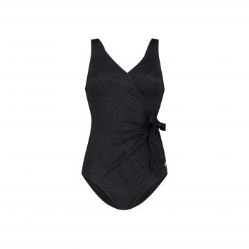 Wow V-neck swimsuit zwart 42 -